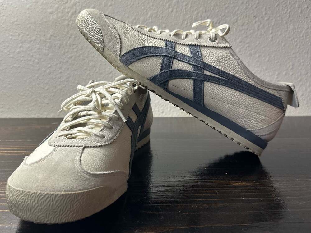 Onitsuka Tiger Mexico 66 Sneakers Off-White/Blue Size 8.5 M